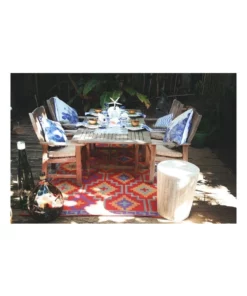Fab Habitat 240x300cm Lhasa Orange & Violet Recycled Plastic Outdoor Rug and Mat -Home Decor Shop 840977650 4 720x928