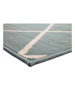 Fab Habitat 200x300cm Oudoor Rug Geometric Modern Floor Rug Tucson Aqua -Home Decor Shop 840977920 5 720x928