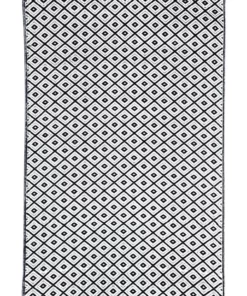 Fab Habitat 120x179cm Kimberley Black and White Recycled Plastic Outdoor Rug and Mat -Home Decor Shop 840978640 2 1 720x928