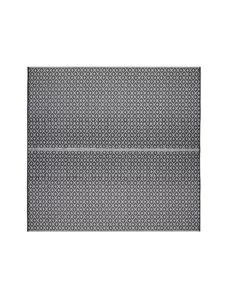 Fab Habitat 90x179cm Kimberley Black and White Recycled Plastic Outdoor Rug and Mat
