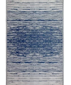 Fab Habitat 120x179cm Brooklyn Navy Recycled Plastic Outdoor Rug and Mat