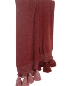 M.M Linen Birch Throw in Cinnabar 5 M.M Linen Birch Throw in Cinnabar -Home Decor Shop 841632220 2 720x928