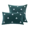 M.M Linen Buzz Cushion 50x50cm in Emerald