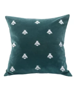 M.M Linen Buzz Cushion 30x50cm in Emerald