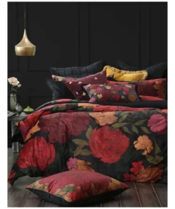 M.M Linen Buzz Cushion 30x50cm in Port