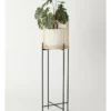 Vue Pulse 100cm Natural Bamboo And Metal Planter Stand