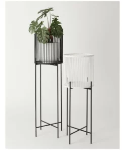 Vue Pulse 100cm Black Bamboo And Metal Planter Stand -Home Decor Shop 847318870 3 720x928