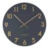 One Six Eight London JONES Charcoal 40cm Silent Wall Clock