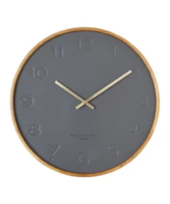 One Six Eight London Freya Charcoal 35Cm Silent Wall Clock