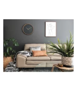 One Six Eight London Freya Charcoal 50Cm Wall Clock -Home Decor Shop 847739440 5 720x928