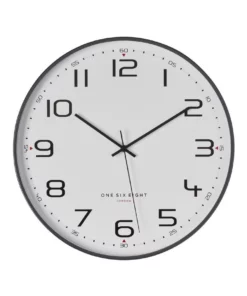 One Six Eight London Carmen Cool Grey 30Cm Silent Wall Clock