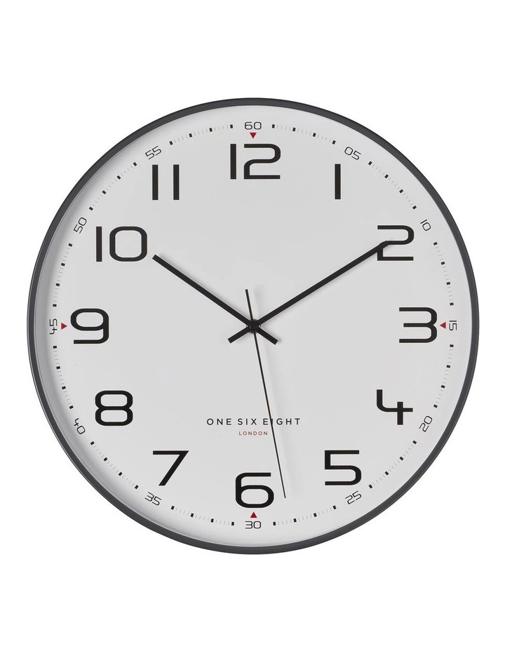 One Six Eight London Carmen Cool Grey 30Cm Silent Wall Clock 1 One Six Eight London Carmen Cool Grey 30Cm Silent Wall Clock