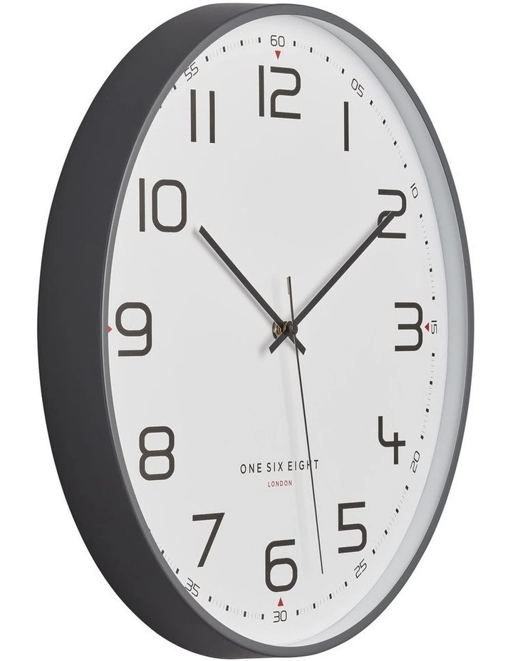 One Six Eight London Carmen Cool Grey 30Cm Silent Wall Clock 2 One Six Eight London Carmen Cool Grey 30Cm Silent Wall Clock - Image 2