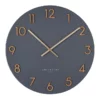 One Six Eight London Katelyn Charcoal Grey 60Cm Metal Wall Clock