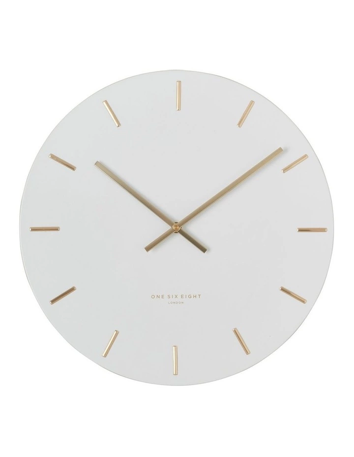 One Six Eight London Luca White 30Cm Silent Wall Clock 1 One Six Eight London Luca White 30Cm Silent Wall Clock
