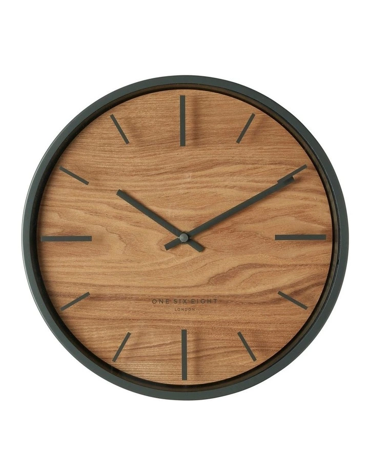 One Six Eight London Willow Charcoal 30Cm Silent Wall Clock 1 One Six Eight London Willow Charcoal 30Cm Silent Wall Clock