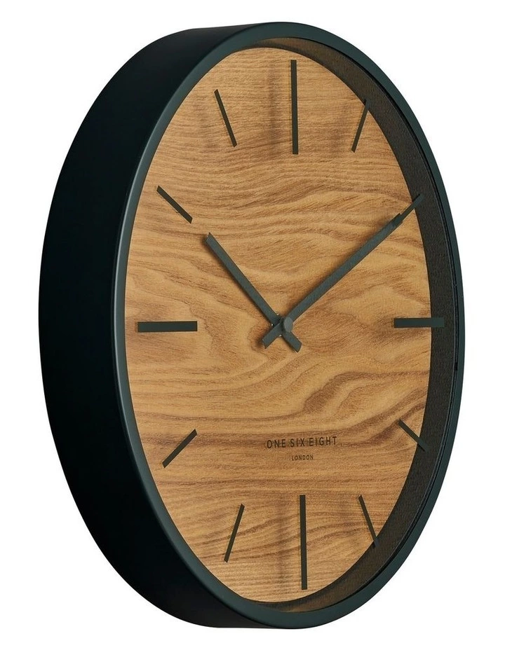 One Six Eight London Willow Charcoal 30Cm Silent Wall Clock 2 One Six Eight London Willow Charcoal 30Cm Silent Wall Clock - Image 2