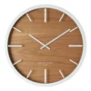One Six Eight London Willow White 50Cm Silent Wall Clock
