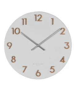 One Six Eight London Katelyn White 40Cm Metal Wall Clock