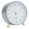 One Six Eight London Hannah Charcoal Grey Silent Alarm Clock