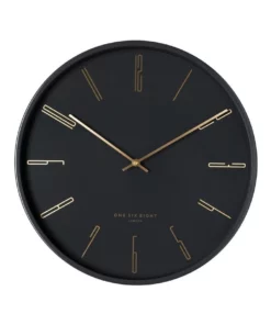 One Six Eight London Maya 40Cm Charcoal Grey Silent Wall Clock