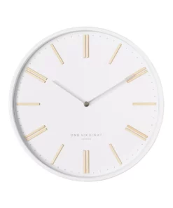One Six Eight London Esme 40Cm White Silent Wall Clock