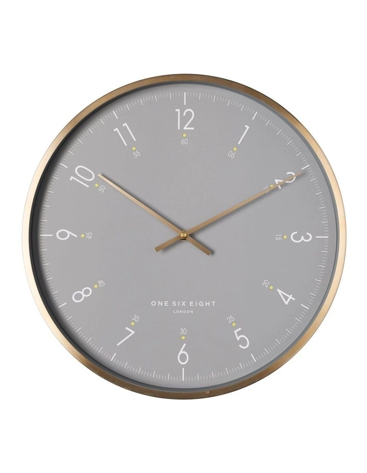 One Six Eight London Elio 40Cm Grey Silent Wall Clock 1 One Six Eight London Elio 40Cm Grey Silent Wall Clock