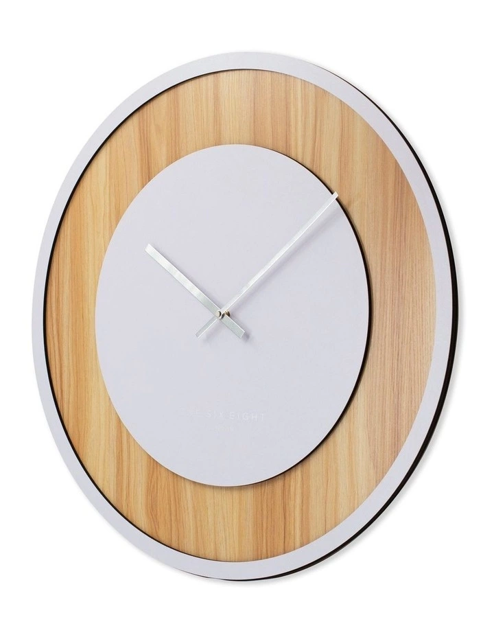 One Six Eight London Emilia White 60Cm Silent Wall Clock 2 One Six Eight London Emilia White 60Cm Silent Wall Clock - Image 2
