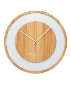 One Six Eight London Emilia Natural 60Cm Silent Wall Clock