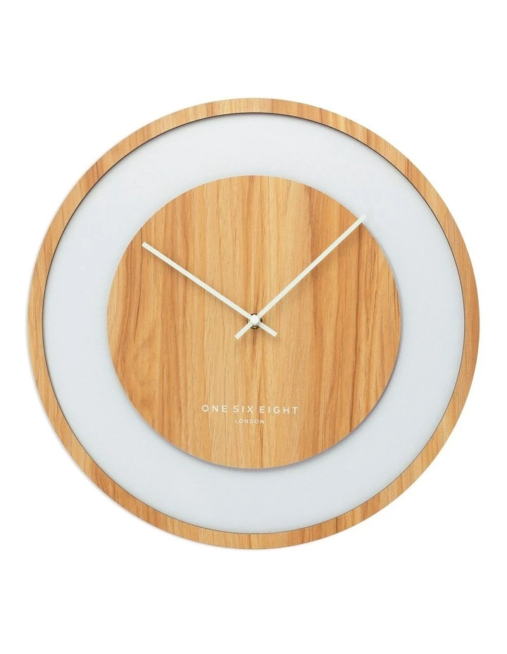 One Six Eight London Emilia Natural 60Cm Silent Wall Clock 1 One Six Eight London Emilia Natural 60Cm Silent Wall Clock