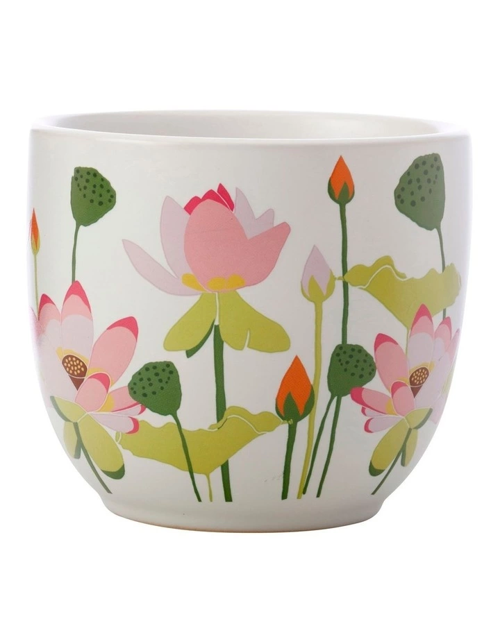 Maxwell & Williams Royal Botanic Gardens Lotus Planter Pot 12cm White 1 Maxwell & Williams Royal Botanic Gardens Lotus Planter Pot 12cm White