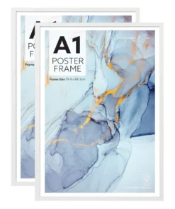 Cooper & Co. Set of 2 A1 White Poster Photo Frames