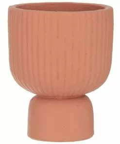 Rogue Zaria Pot 14x14x18cm Apricot Terracotta