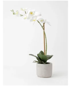 Heritage Real Touch Phalaenopsis 45cm 1 Stem White