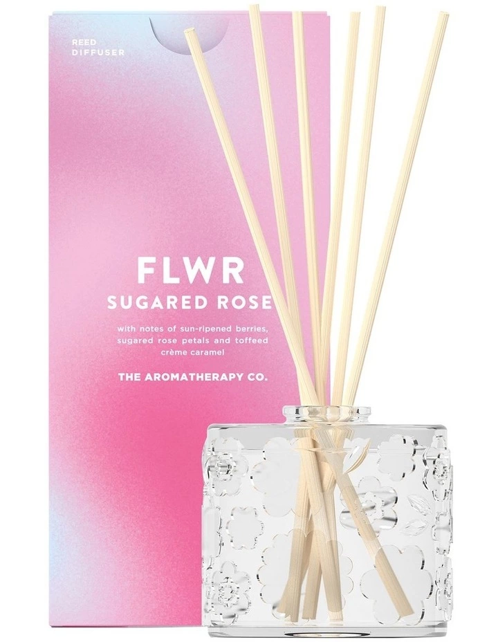 The Aromatherapy Company FLWR Sugared Rose Diffuser 1 The Aromatherapy Company FLWR Sugared Rose Diffuser