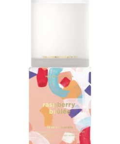 The Aromatherapy Company Festive Favours Raspberry Brulee Candle 100g