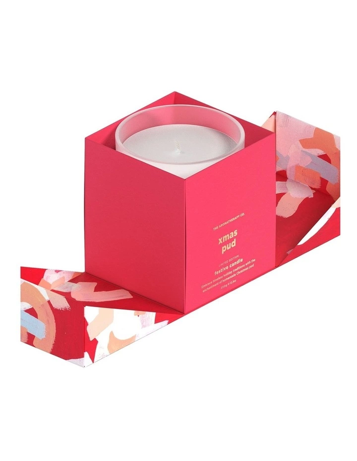 The Aromatherapy Company Festive Favours Xmas Pud Candle 350g 2 The Aromatherapy Company Festive Favours Xmas Pud Candle 350g - Image 2