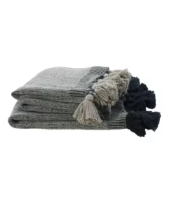 M.M Linen Birch Throw Flint