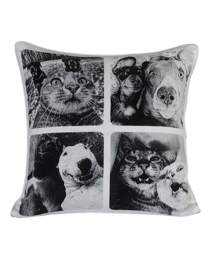 M.M Linen Selfies Cushion In Multi 1 M.M Linen Selfies Cushion In Multi