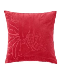 Sheridan Coltrane Square Cushion in Cranberry
