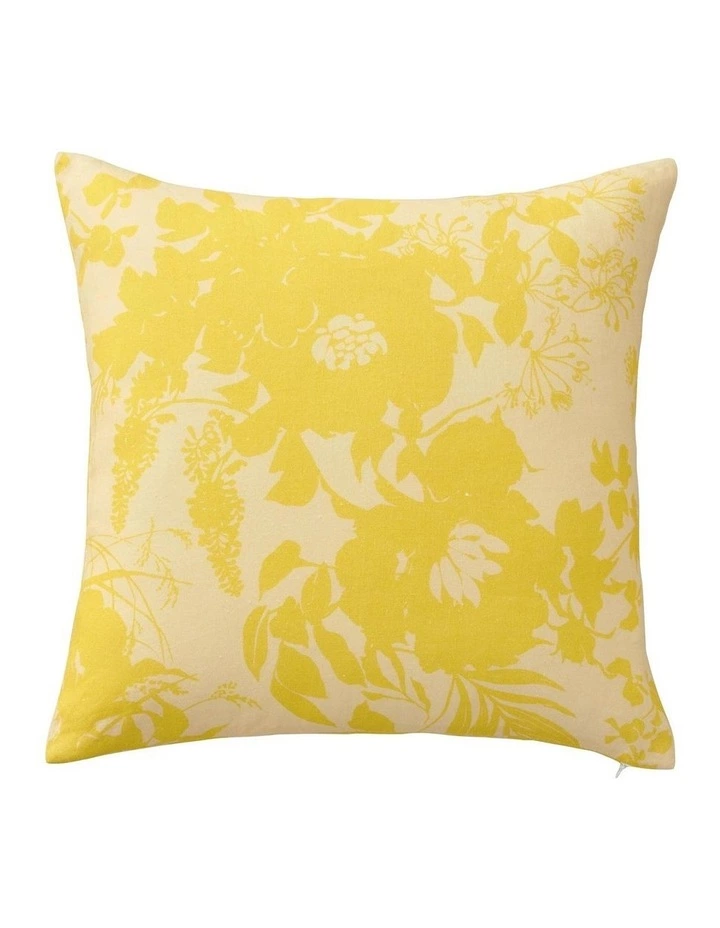 Sheridan Crosbie Square Cushion in Light Yellow 1 Sheridan Crosbie Square Cushion in Light Yellow