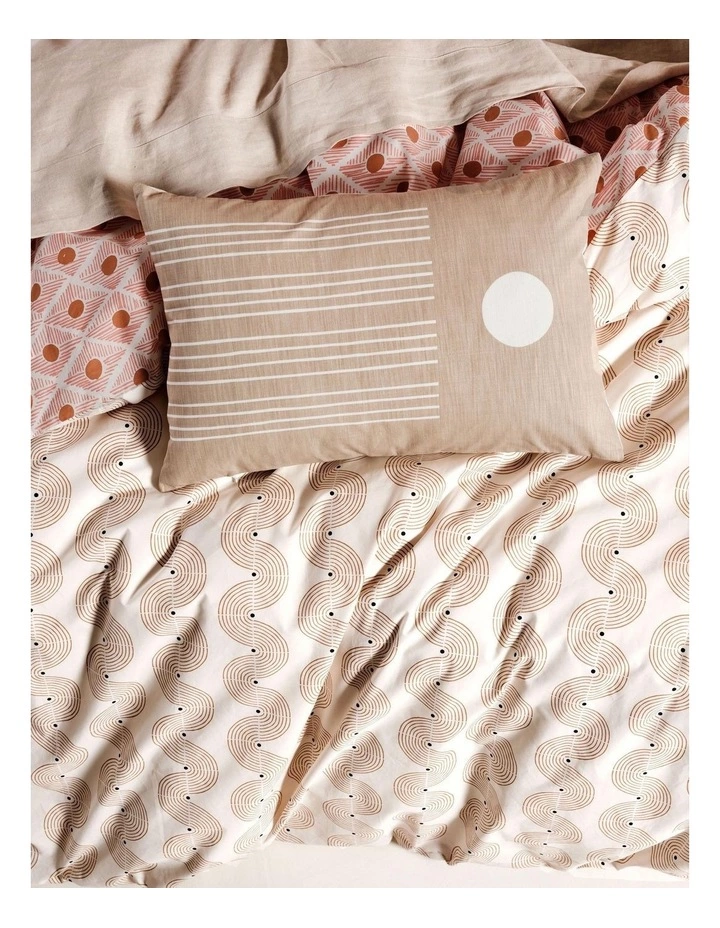 Linen House Aida Cushion In Coral 4 Linen House Aida Cushion In Coral - Image 4