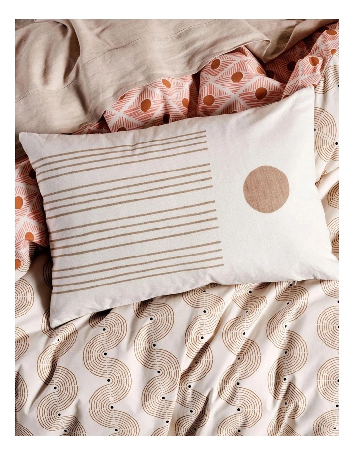 Linen House Aida Cushion In Coral 5 Linen House Aida Cushion In Coral - Image 5