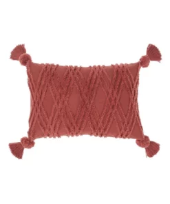 Linen House Solange Cushion in Paprika
