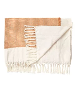 Linen House Cadiza Throw Peach