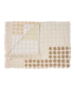 Linen House McKenzie Throw In Vanilla