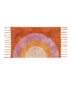 Linen House Kids Over The Rainbow Floor Rug 65x100cm in Apricot