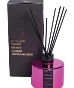 Wicks and Stones Infinity Crystal Reed Diffuser Rose Quartz