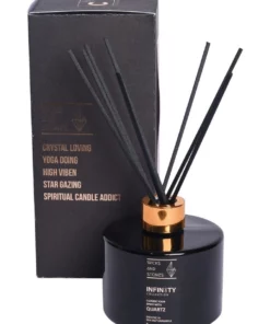 Wicks and Stones Infinity Crystal Reed Diffuser Quartz
