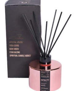Wicks and Stones Infinity Crystal Reed Diffuser Pyrite